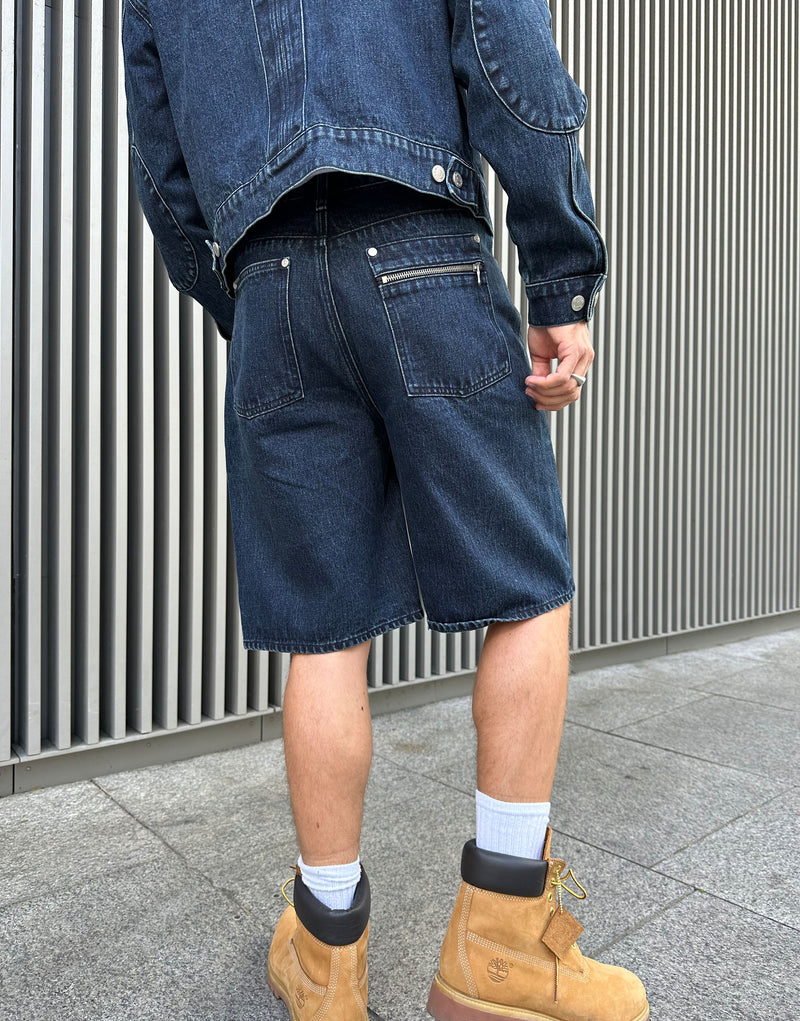 SSB-005 Zip-Through Denim Shorts